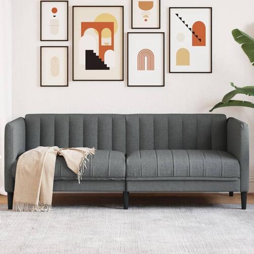 2-personers sofa stof mørkegrå