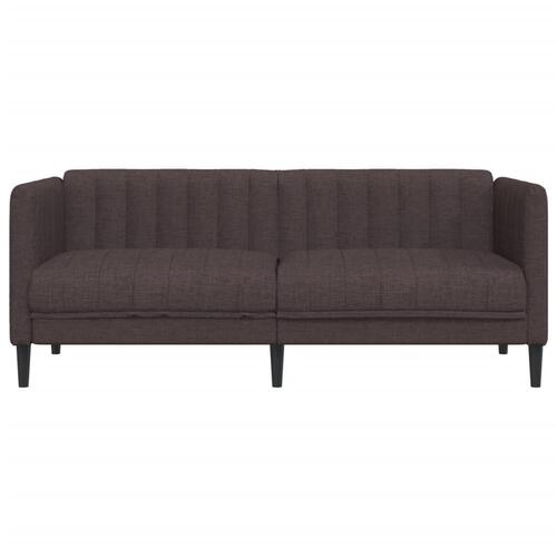 2-personers sofa stof mørkebrun