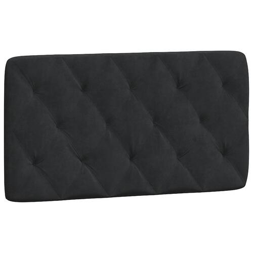 Seng med madras 100x200 cm velour sort