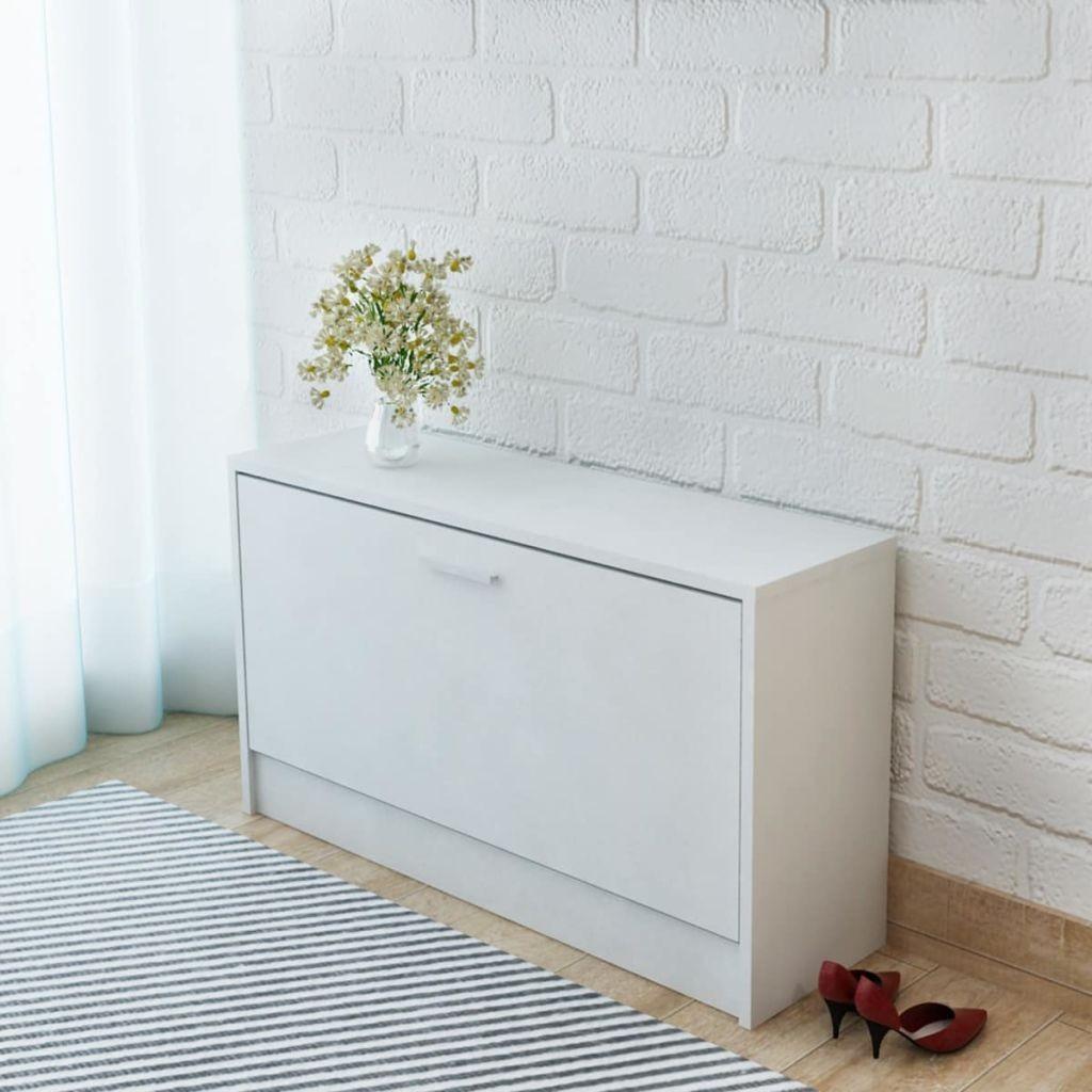 Skobænk 80x24x45 cm egetræsfarvet