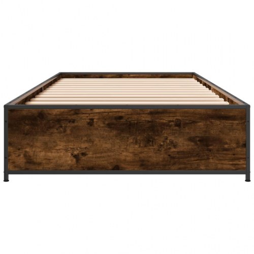 Sengeramme 75 x 190 cm i røget eg