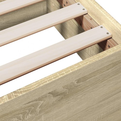 Sengeramme med 2 skuffer 140 x 200 cm - sonoma-eg
