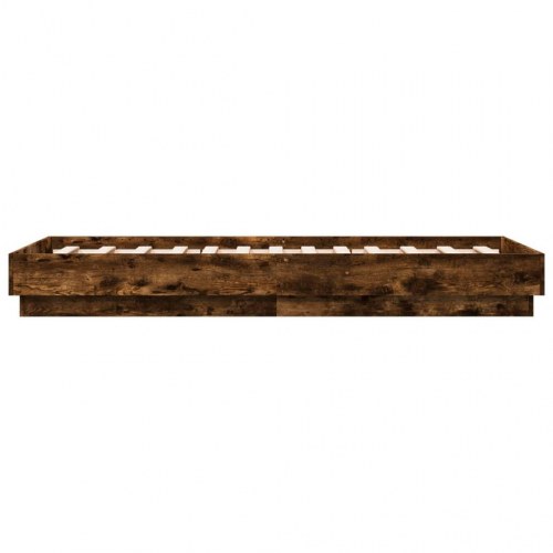 Sengeramme 75 x 190 cm - røget eg