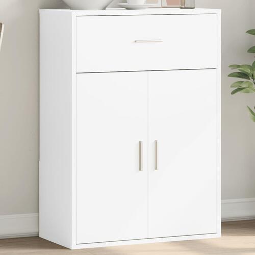 Skænk 60x30x84 cm konstrueret træ hvid