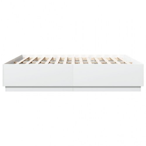 Sengestel 180x200 cm konstrueret træ hvid