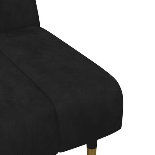 2 personers sofa velour sort