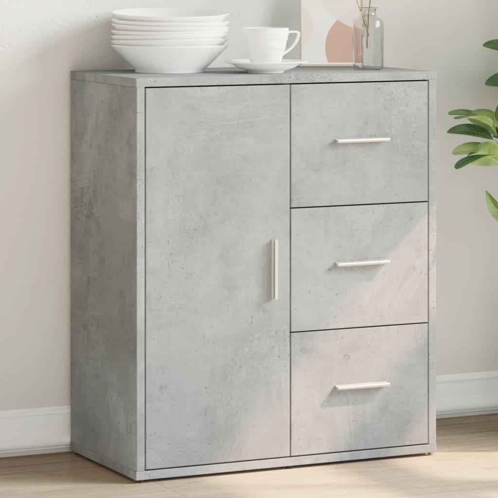Skænk 60x31x70 cm konstrueret træ betongrå