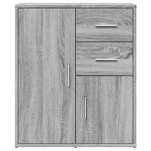 Skænk 60x31x70 cm konstrueret træ grå sonoma-eg