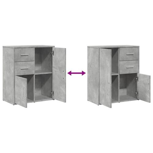 Skænk 60x31x70 cm konstrueret træ betongrå