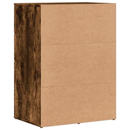 Skænk 59x39x80 cm konstrueret træ røget egetræsfarve