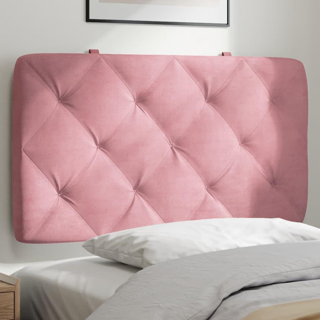 Gavlpude 80 cm velour pink billede