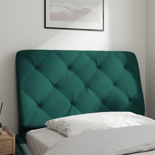 Gavlpude 90 cm i velour - mørkegrøn