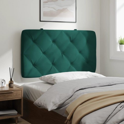 Gavlpude 90 cm i velour - mørkegrøn
