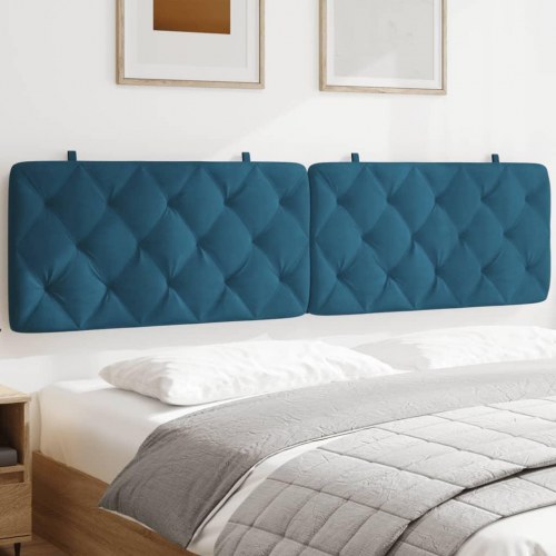 Gavlpude i velour - 200 cm, blå
