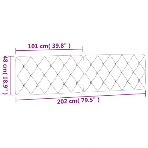 Gavlpude i velour - 200 cm, blå