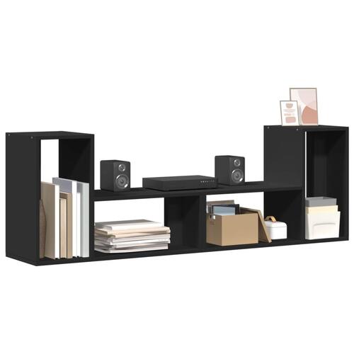 Tv-borde 2 stk. 75x30x50 cm konstrueret træ sort