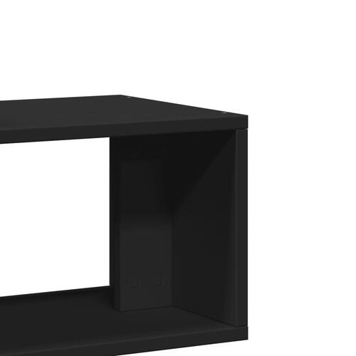 Tv-borde 2 stk. 75x30x50 cm konstrueret træ sort