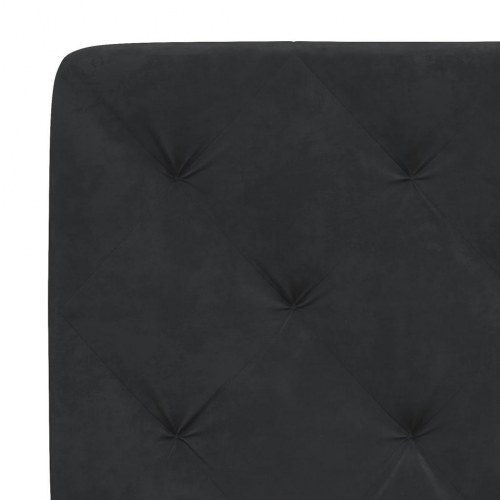 Sengeramme med LED uden madras 80 x 200 cm - sort
