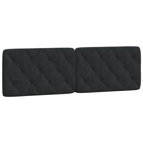 Sengeramme med LED 160 x 200 cm uden madras - sort velour