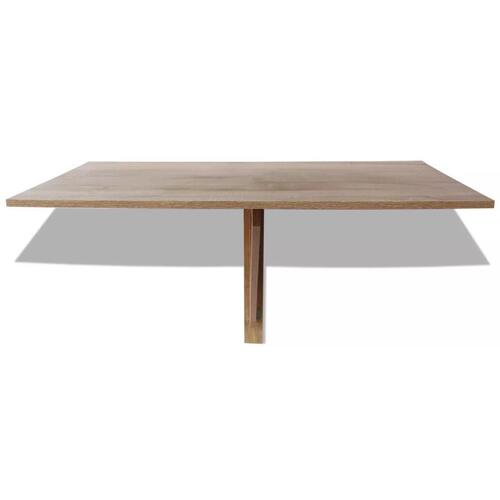 Foldbart vægbord 100x60 cm egetræsfarve
