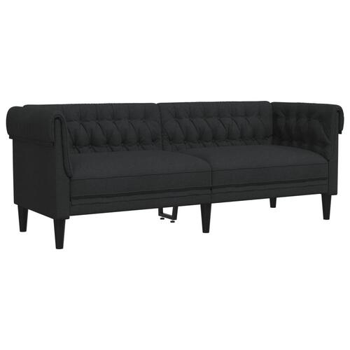 3 personers sofa stof sort