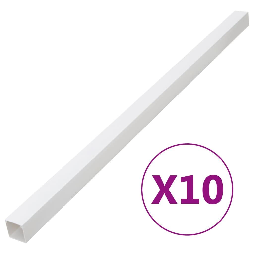 Kabelkanaler 100x40 mm 10 m PVC billede