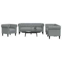 3 personers sofa stof lysegrå