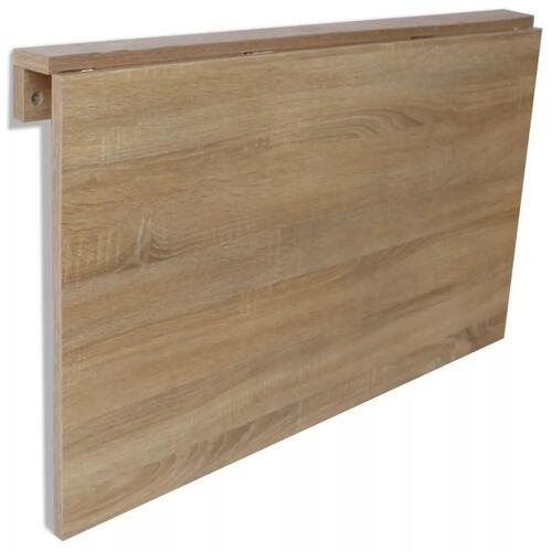 Foldbart vægbord 100x60 cm egetræsfarve