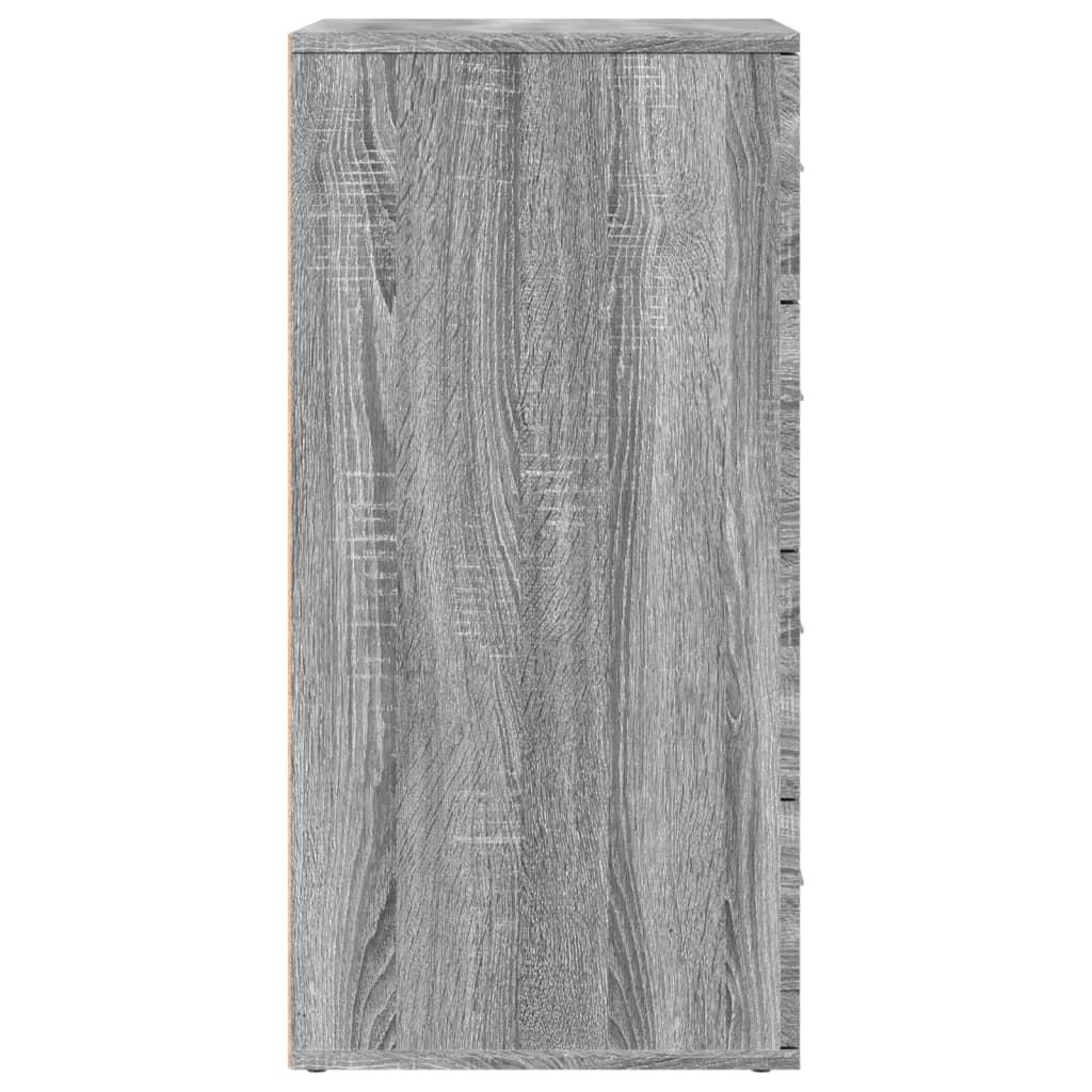 Skab 60x39x80 cm konstrueret træ grå sonoma-eg