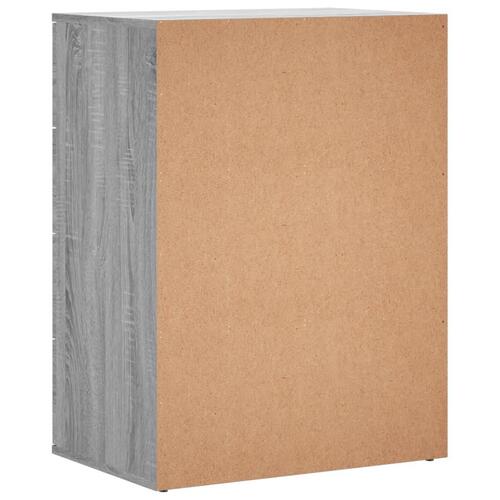 Skab 60x39x80 cm konstrueret træ grå sonoma-eg