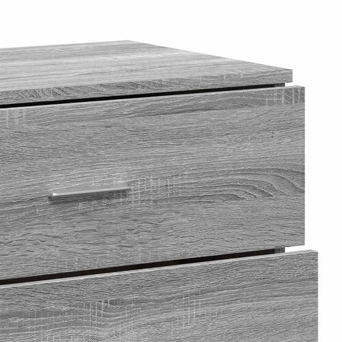 Skab 60x39x80 cm konstrueret træ grå sonoma-eg