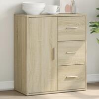 Skænk 60x31x70 cm konstrueret træ sonoma-eg