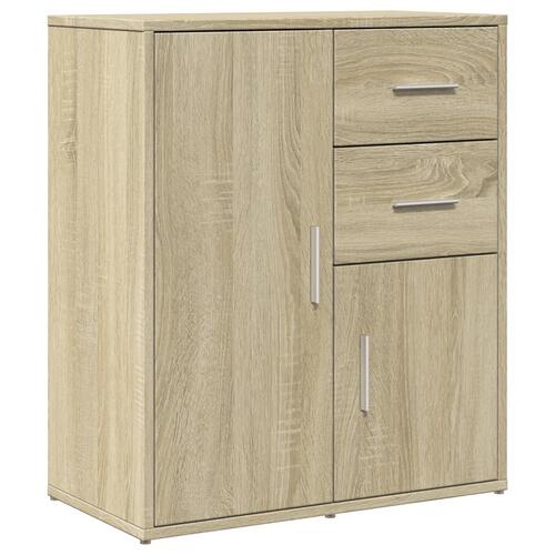 Skænk 60x31x70 cm konstrueret træ sonoma-eg