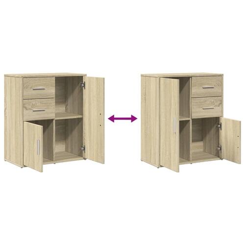Skænk 60x31x70 cm konstrueret træ sonoma-eg