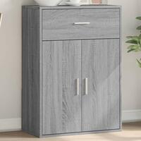 Skænk 60x30x84 cm konstrueret træ grå sonoma-eg