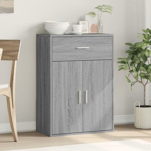 Skænk 60x30x84 cm konstrueret træ grå sonoma-eg