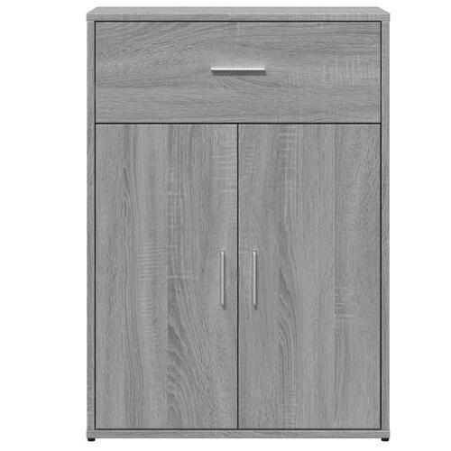Skænk 60x30x84 cm konstrueret træ grå sonoma-eg