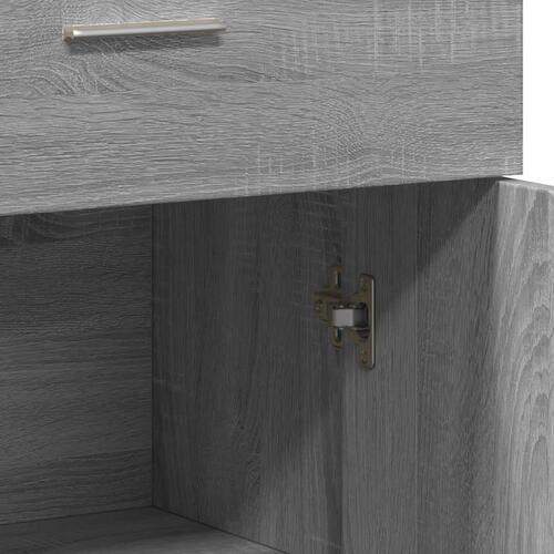Skænk 60x30x84 cm konstrueret træ grå sonoma-eg