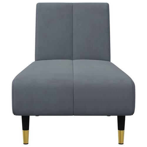 2 personers sofa velour mørkegrå