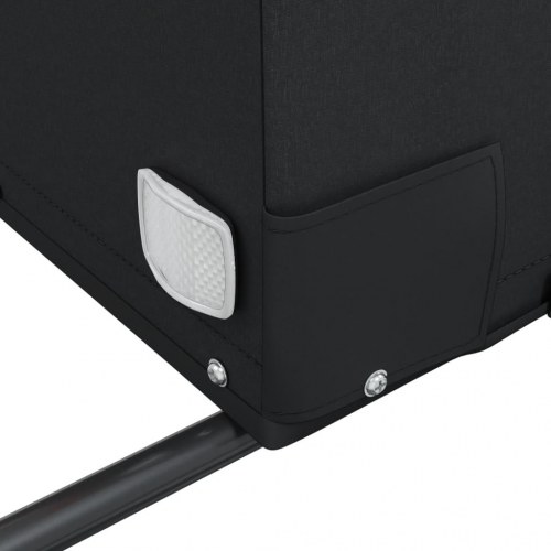 Cykelanhænger 45 kg jern sort og orange