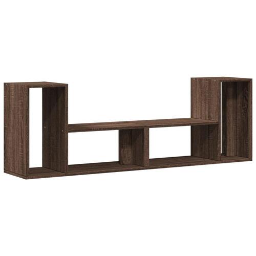 Tv-borde 2 stk. 75x30x50 cm konstrueret træ brun egetræsfarve