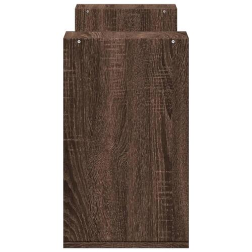 Tv-borde 2 stk. 75x30x50 cm konstrueret træ brun egetræsfarve