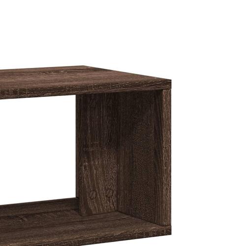 Tv-borde 2 stk. 75x30x50 cm konstrueret træ brun egetræsfarve