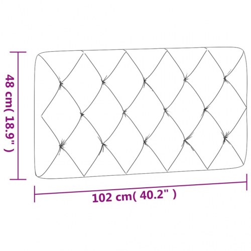 Gavlpude 100 cm i velour - lyserød, diamantquiltet
