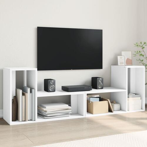 Tv-borde 2 stk. 75x30x50 cm konstrueret træ hvid