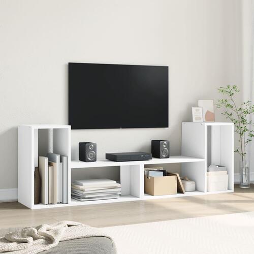 Tv-borde 2 stk. 75x30x50 cm konstrueret træ hvid