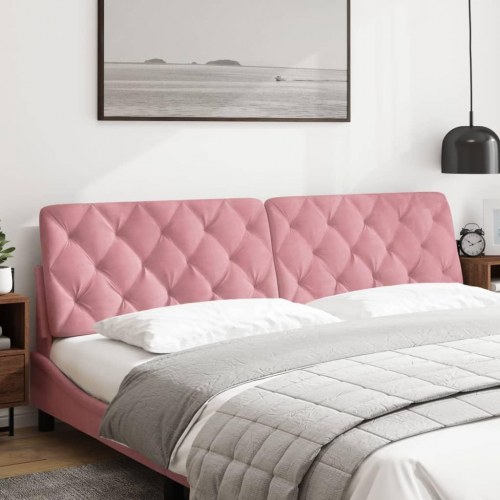 Gavlpude i velour 200 cm - lyserød