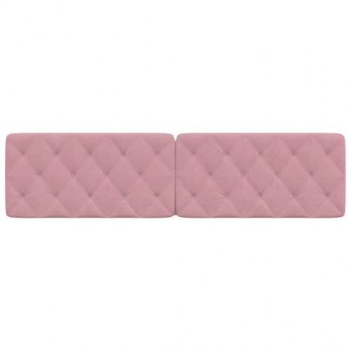 Gavlpude i velour 200 cm - lyserød