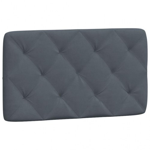 Sengeramme med LED uden madras 80 x 200 cm - mørkegrå velour