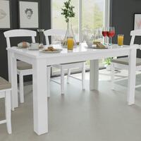 Spisebord 140x80x75 cm hvid